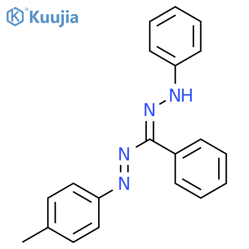 3,5-Diphenyl-1-(p-tolyl)formazan structure