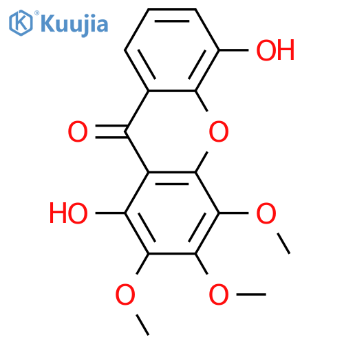 1,2,3,4,5-Pentahydroxyxanthone; 2,3,4-Tri-Me ether structure