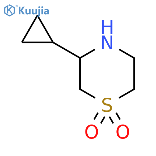 3-cyclopropyl-1λ?-thiomorpholine-1,1-dione structure