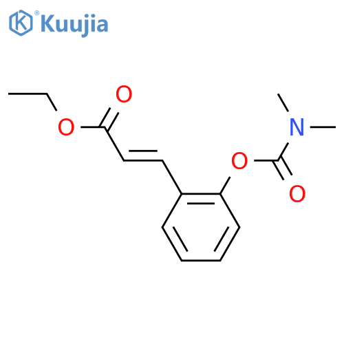 2-Propenoic acid, 3-[2-[[(dimethylamino)carbonyl]oxy]phenyl]-, ethyl ester, (2E)- structure