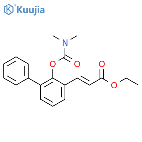 2-Propenoic acid, 3-[2-[[(dimethylamino)carbonyl]oxy][1,1'-biphenyl]-3-yl]-, ethyl ester, (2E)- structure