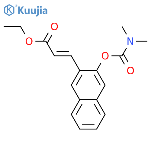 2-Propenoic acid, 3-[3-[[(dimethylamino)carbonyl]oxy]-2-naphthalenyl]-, ethyl ester, (2E)- structure