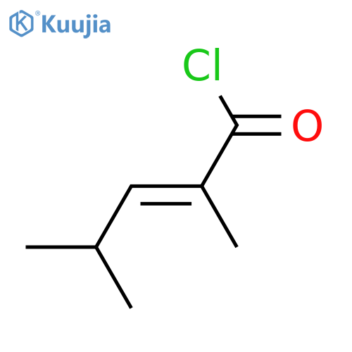 2,4-Dimethyl-2-pentenoic acid; Chloride structure
