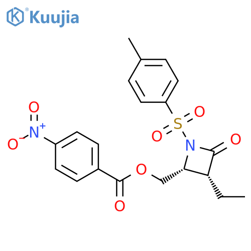2-Azetidinone, 3-ethyl-1-[(4-methylphenyl)sulfonyl]-4-[[(4-nitrobenzoyl)oxy]methyl]-, cis- (9CI) structure