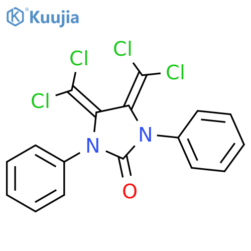 2-Imidazolidinone, 4,5-bis(dichloromethylene)-1,3-diphenyl- structure