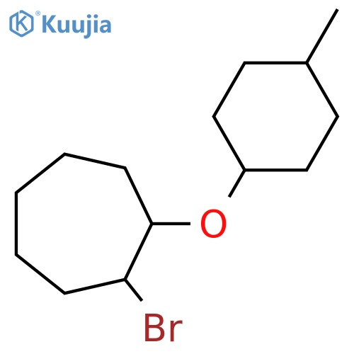 1-bromo-2-(4-methylcyclohexyl)oxycycloheptane structure