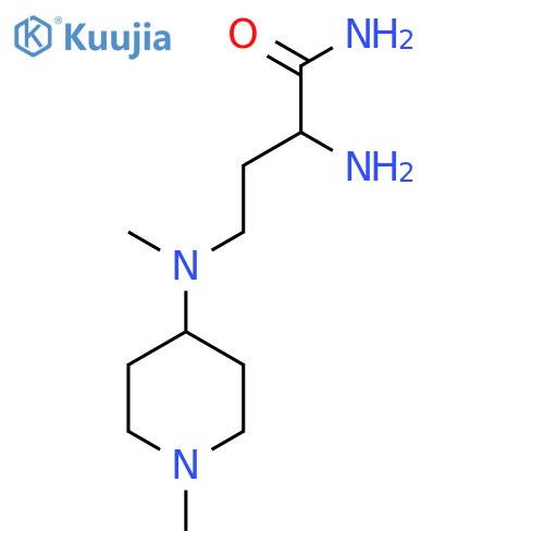 Butanamide, 2-amino-4-[methyl(1-methyl-4-piperidinyl)amino]- structure