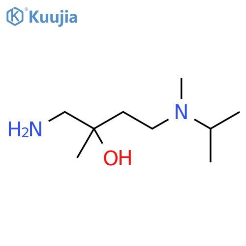 1-amino-2-methyl-4-methyl(propan-2-yl)aminobutan-2-ol structure