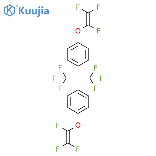 2,2-Bis(4-trifluorovinyloxyphenyl)-1,1,1,3,3,3-hexafluoropropane structure