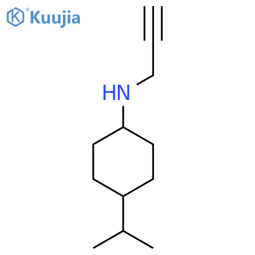 Cyclohexanamine, 4-(1-methylethyl)-N-2-propyn-1-yl- structure