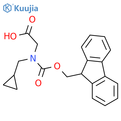 2-[cyclopropylmethyl(9H-fluoren-9-ylmethoxycarbonyl)amino]acetic acid structure