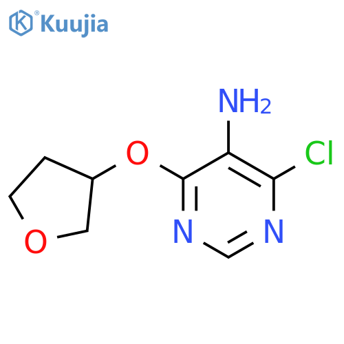 4-Chloro-6-(tetrahydro-furan-3-yloxy)-pyrimidin-5-ylamine structure