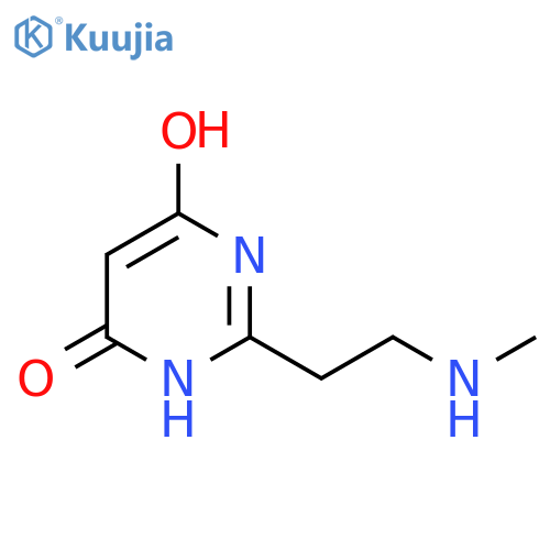 6-hydroxy-2-2-(methylamino)ethyl-3,4-dihydropyrimidin-4-one structure