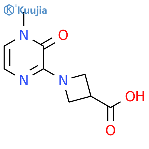 1-(4-methyl-3-oxo-3,4-dihydropyrazin-2-yl)azetidine-3-carboxylic acid structure