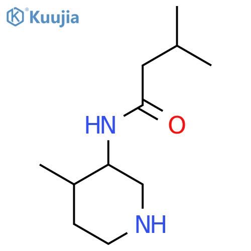 3-methyl-N-(4-methylpiperidin-3-yl)butanamide structure