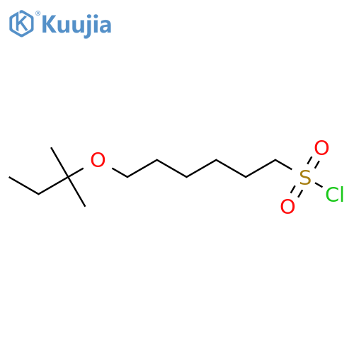 6-(2-methylbutan-2-yl)oxyhexane-1-sulfonyl chloride structure