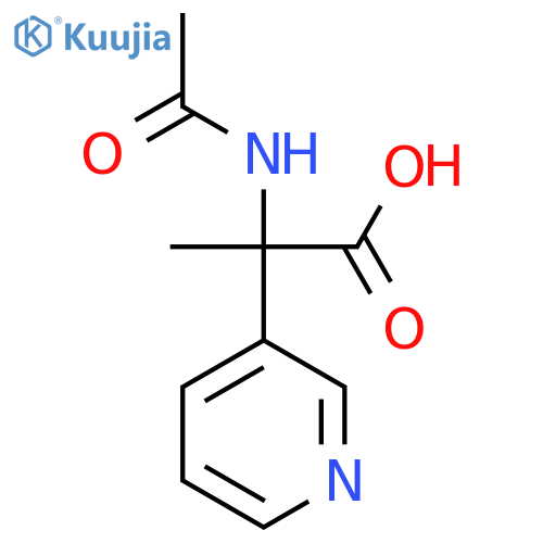 2-Acetamido-2-(pyridin-3-yl)propanoic acid structure