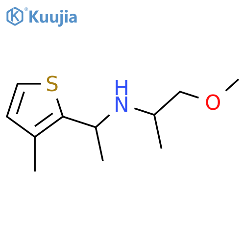 (1-methoxypropan-2-yl)1-(3-methylthiophen-2-yl)ethylamine structure