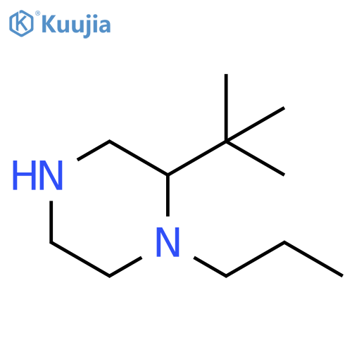 Piperazine, 2-(1,1-dimethylethyl)-1-propyl- structure