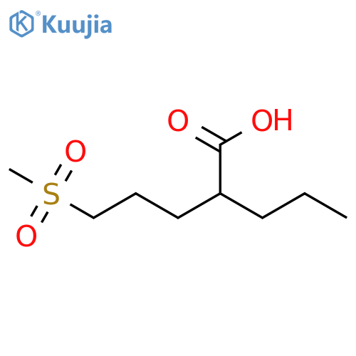 5-methanesulfonyl-2-propylpentanoic acid structure