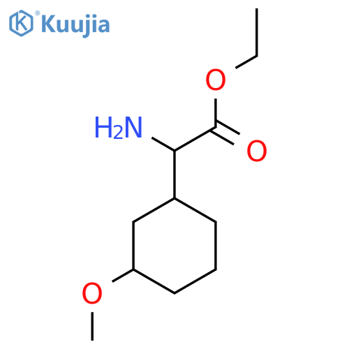 Ethyl 2-amino-2-(3-methoxycyclohexyl)acetate structure