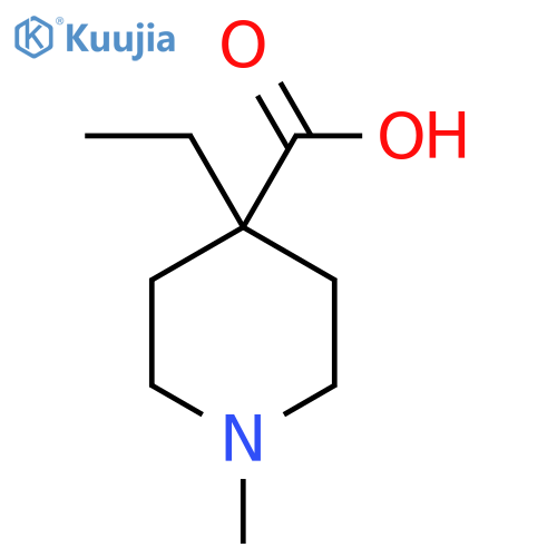 4-ethyl-1-methylpiperidine-4-carboxylic acid structure