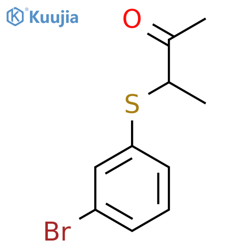 3-[(3-Bromophenyl)sulfanyl]butan-2-one structure