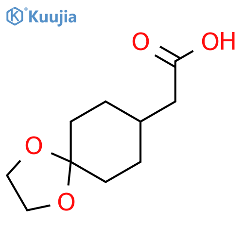 2-{1,4-dioxaspiro[4.5]decan-8-yl}acetic acid structure