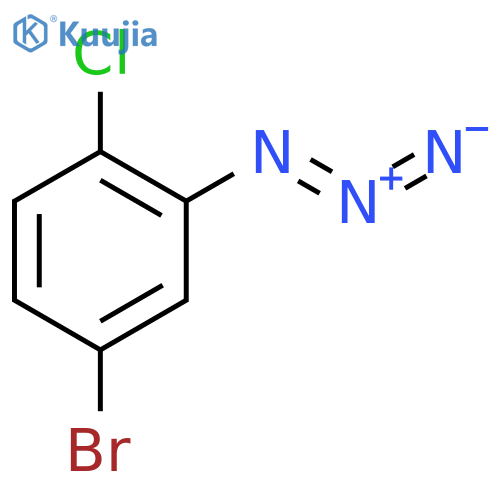 2-AZIDO-4-BROMO-1-CHLOROBENZENE structure