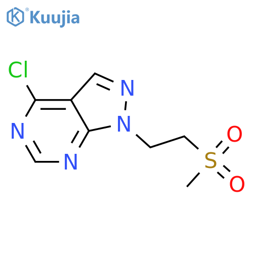 4-Chloro-1-(2-(methylsulfonyl)ethyl)-1h-pyrazolo[3,4-d]pyrimidine structure