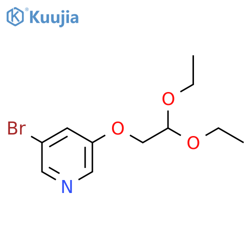 3-(2,2-diethoxyethoxy)-5-bromopyridine structure