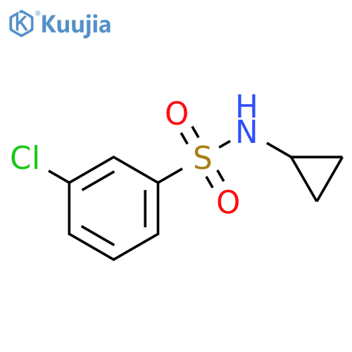 3-Chloro-n-cyclopropylbenzene-1-sulfonamide structure