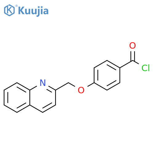 Benzoyl chloride, 4-(2-quinolinylmethoxy)- structure