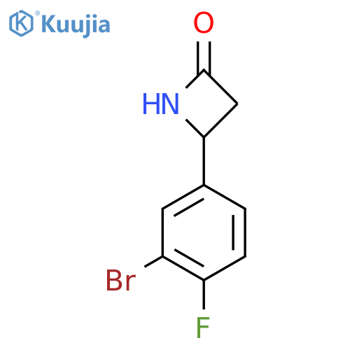 4-(3-bromo-4-fluorophenyl)azetidin-2-one structure