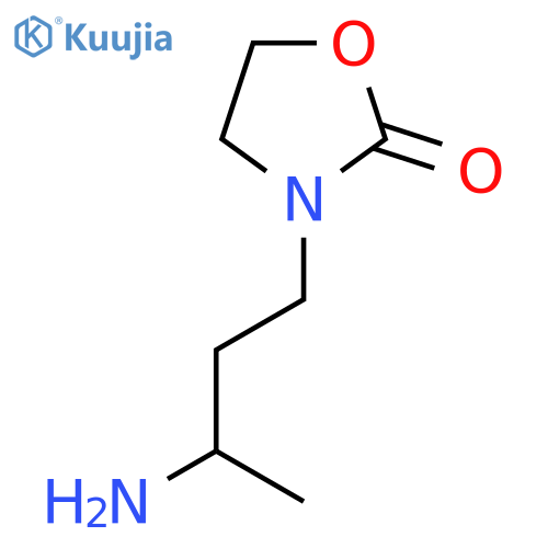 3-(3-aminobutyl)-1,3-oxazolidin-2-one structure