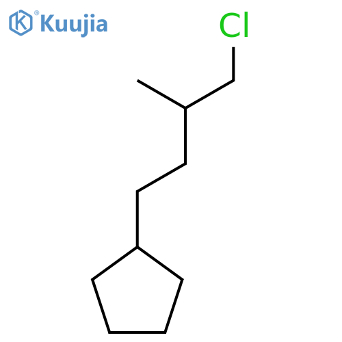 Cyclopentane, (4-chloro-3-methylbutyl)- structure