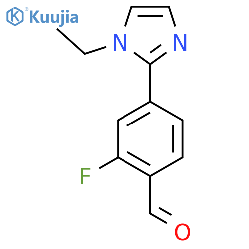 4-(1-Ethyl-1h-imidazol-2-yl)-2-fluorobenzaldehyde structure