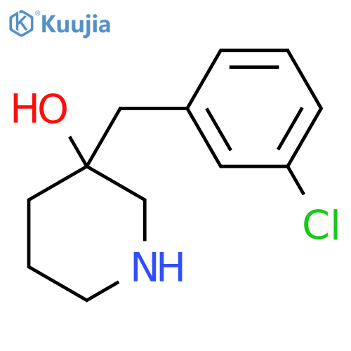 3-(3-chlorophenyl)methylpiperidin-3-ol structure