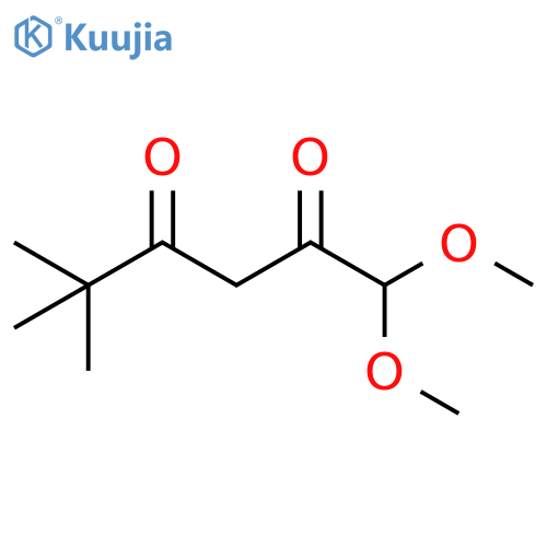 1,1-dimethoxy-5,5-dimethylhexane-2,4-dione structure