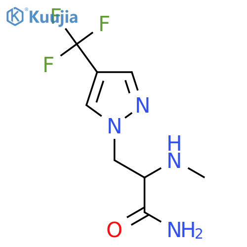2-(methylamino)-3-4-(trifluoromethyl)-1H-pyrazol-1-ylpropanamide structure