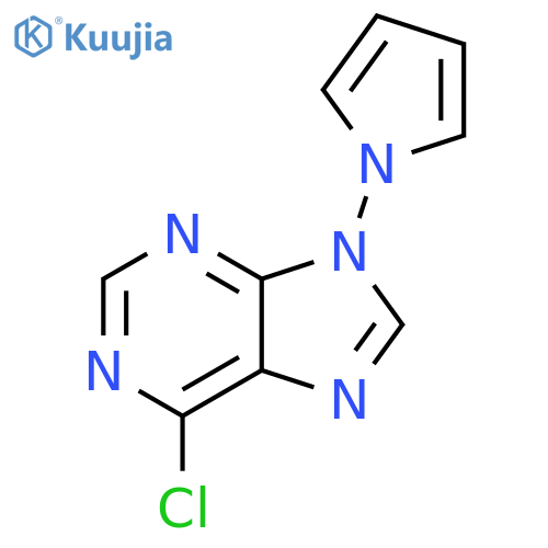 6-chloro-9-(1H-pyrrol-1-yl)-9H-Purine structure