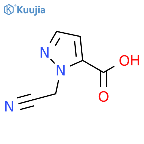 1-(cyanomethyl)-1H-pyrazole-5-carboxylic acid structure