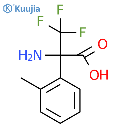2-Amino-3,3,3-trifluoro-2-(2-methylphenyl)propanoic acid structure
