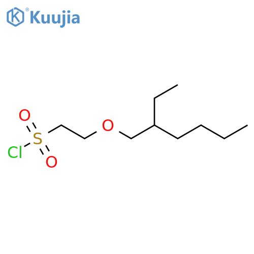 2-(2-ethylhexyl)oxyethane-1-sulfonyl chloride structure