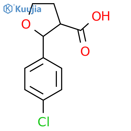 2-(4-Chlorophenyl)oxolane-3-carboxylic acid structure