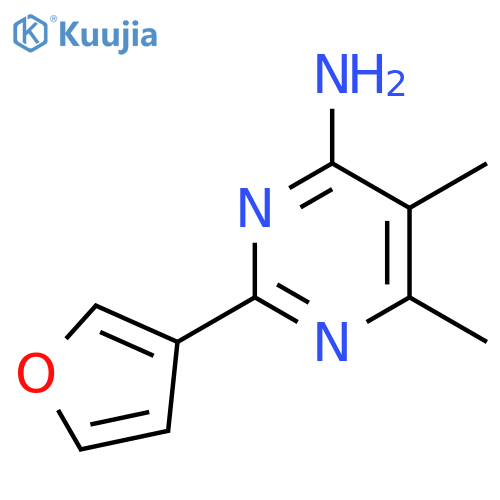 2-(Furan-3-yl)-5,6-dimethylpyrimidin-4-amine structure