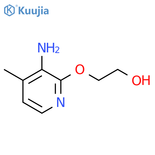 2-(3-amino-4-methylpyridin-2-yl)oxyethan-1-ol structure