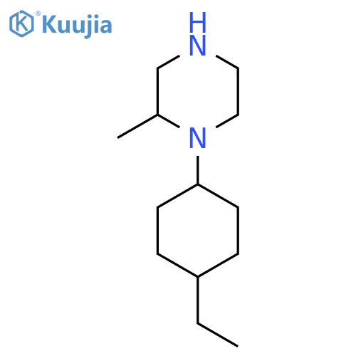 1-(4-Ethylcyclohexyl)-2-methylpiperazine structure