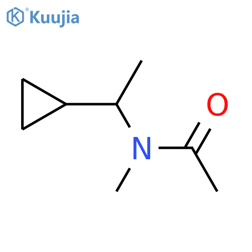 N-(1-cyclopropylethyl)-N-methylacetamide structure