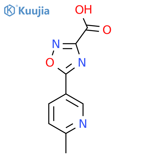 5-(6-Methylpyridin-3-yl)-1,2,4-oxadiazole-3-carboxylic acid structure